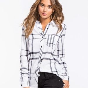 Black and Cream Flannel
